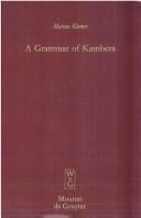 Cover of: A grammar of Kambera by Margaretha Anna Flora Klamer