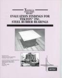 Evaluation findings for Tekton Inc. steel rubber bearings