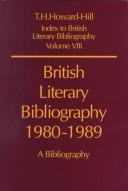 Cover of: British literary bibliography, 1980-1989: a bibliography