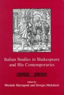 Cover of: Italian studies in Shakespeare and his contemporaries