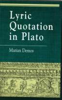 Lyric quotation in Plato by Marian Demos