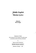 Cover of: Middle English Marian lyrics by Karen Saupe