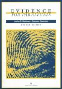 Cover of: Evidence for paralegals by Joelyn D. Marlowe