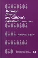 Cover of: Marriage, divorce, and children's adjustment by Robert E. Emery