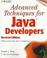 Cover of: Advanced techniques for Java developers
