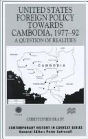 Cover of: United States foreign policy towards Cambodia, 1977-92: a question of realities