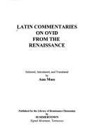 Cover of: Latin commentaries on Ovid from the Renaissance