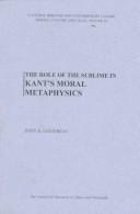 Cover of: role of the sublime in Kant