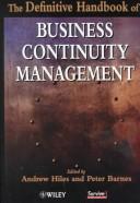 Cover of: The definitive handbook of business continuity management by edited by Andrew Hiles, Peter Barnes.
