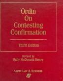 Cover of: Ordin on contesting confirmation.