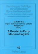 Cover of: A reader in Early Modern English