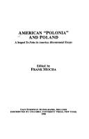 Cover of: American "Polonia" and Poland by edited by Frank Mocha.