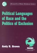 Cover of: Political languages of race and the politics of exclusion