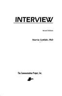Cover of: Interview by Marvin R. Gottlieb