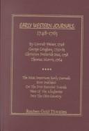 Cover of: Early western journals, 1748-1765