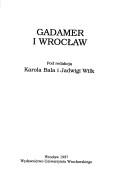 Cover of: Gadamer i Wrocław