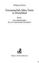 Cover of: Genossenschaft, Sekte, Verein in Deutschland