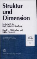 Cover of: Struktur und Dimension: Festschrift für Karl Heinrich Kaufhold zum 65. Geburtstag