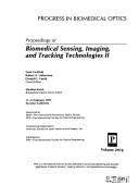 Cover of: Proceedings of biomedical sensing, imaging, and tracking technologies II: 11-13 February 1997, San Jose, California
