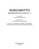 Cover of: Marzabotto: recherches sur l'Insula V, 3