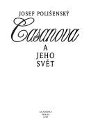 Cover of: Casanova a jeho svět by Josef V. Polišenský