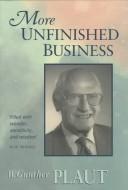 More unfinished business by W. Gunther Plaut