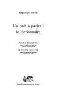 Cover of: Un prêt à parler by André Collinot