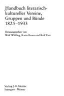 Cover of: Handbuch literarisch-kultureller Vereine, Gruppen und Bünde 1825-1933