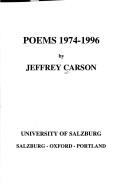 Cover of: Poems, 1974-1996