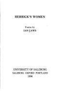 Cover of: Herrick's women: poems