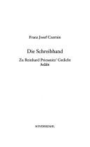 Cover of: Die Schreibhand: zu Reinhard Priessnitz' Gedicht "heldin"