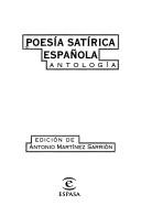 Cover of: Poesía satírica española: antología