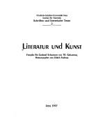 Cover of: Literatur und Kunst: Festgabe für Gerhard Schaumann zum 70. Geburtstag