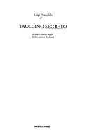 Cover of: Taccuino segreto