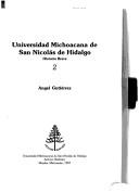 Cover of: Universidad Michoacana de San Nicolás de Hidalgo: historia breve