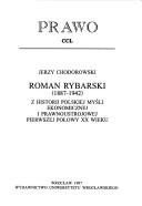 Roman Rybarski, 1887-1942 by Jerzy Chodorowski