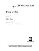 Cover of: Liquid crystals by Iam-Choon Khoo