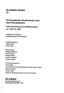 Cover of: Die europäischen Strukturfonds in den neuen Bundesländern: Zwischenbewertung des Mitteleinsatzes von 1994 bis 1996 : Gutachten im Auftrag des Bundesministerium für Wirtschaft