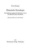 Historische Horoskopie by Reiner Reisinger