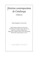 Cover of: Història contemporània de Catalunya