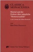 Cover of: Martial und der Diskurs über Männliche "Homosexualität" in der Literatur der frühen Kaiserzeit