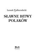 Sławne bitwy Polaków by Leszek Podhorodecki