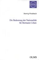 Cover of: Die Bedeutung der Nationalität für Hermann Cohen