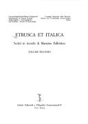 Cover of: Etrusca et italica: scritti in ricordo di Massimo Pallottino.