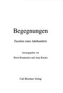 Begegnungen by Helmut Kreuzer, Doris Rosenstein, Anja Kreutz