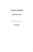 Cover of: A voice outside: and other poems