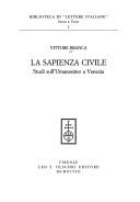 Cover of: La sapienza civile by Vittore Branca