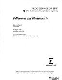 Cover of: Fullerenes and photonics IV: 28-29 July, 1997, San Diego, California