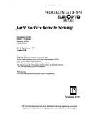 Cover of: Earth surface remote sensing: 22-25 September 1997, London, UK