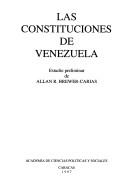 Cover of: Las constituciones de Venezuela by Venezuela.